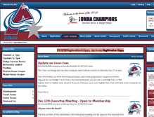 Tablet Screenshot of amherstburghockey.com